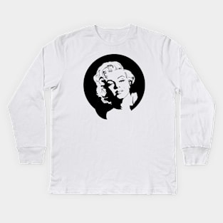 Marilyn Monroe Artwork Kids Long Sleeve T-Shirt